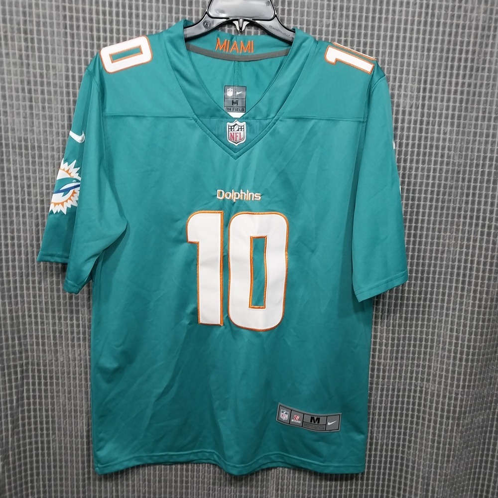 Miami Dolphins Tyreek Hill 10 Nike Football Jersey Mens Aqua Medium
